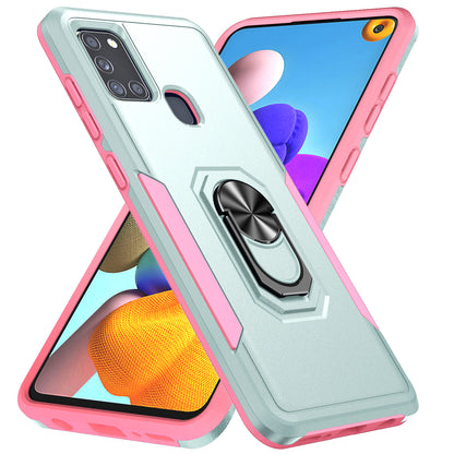 Pioneer Galaxy A21s Case Rotating Ring Stand