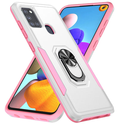 Pioneer Galaxy A21s Case Rotating Ring Stand