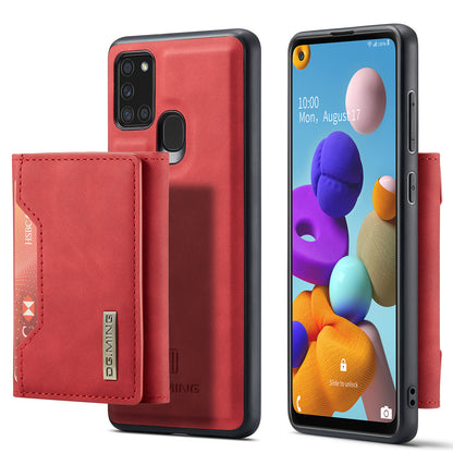 Retro Detachable Fold Card Holder Galaxy A21s Case Magnetic Clip