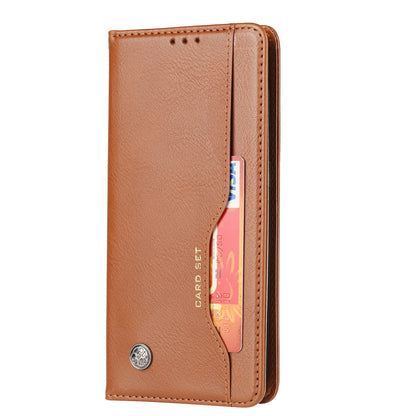 Classical Knead Leather Galaxy A21s Case with Notes Pocket