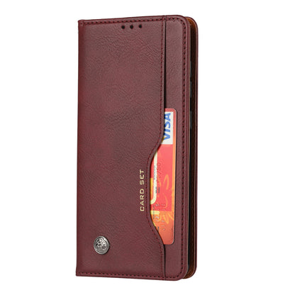 Classical Knead Leather Galaxy A21s Case with Notes Pocket