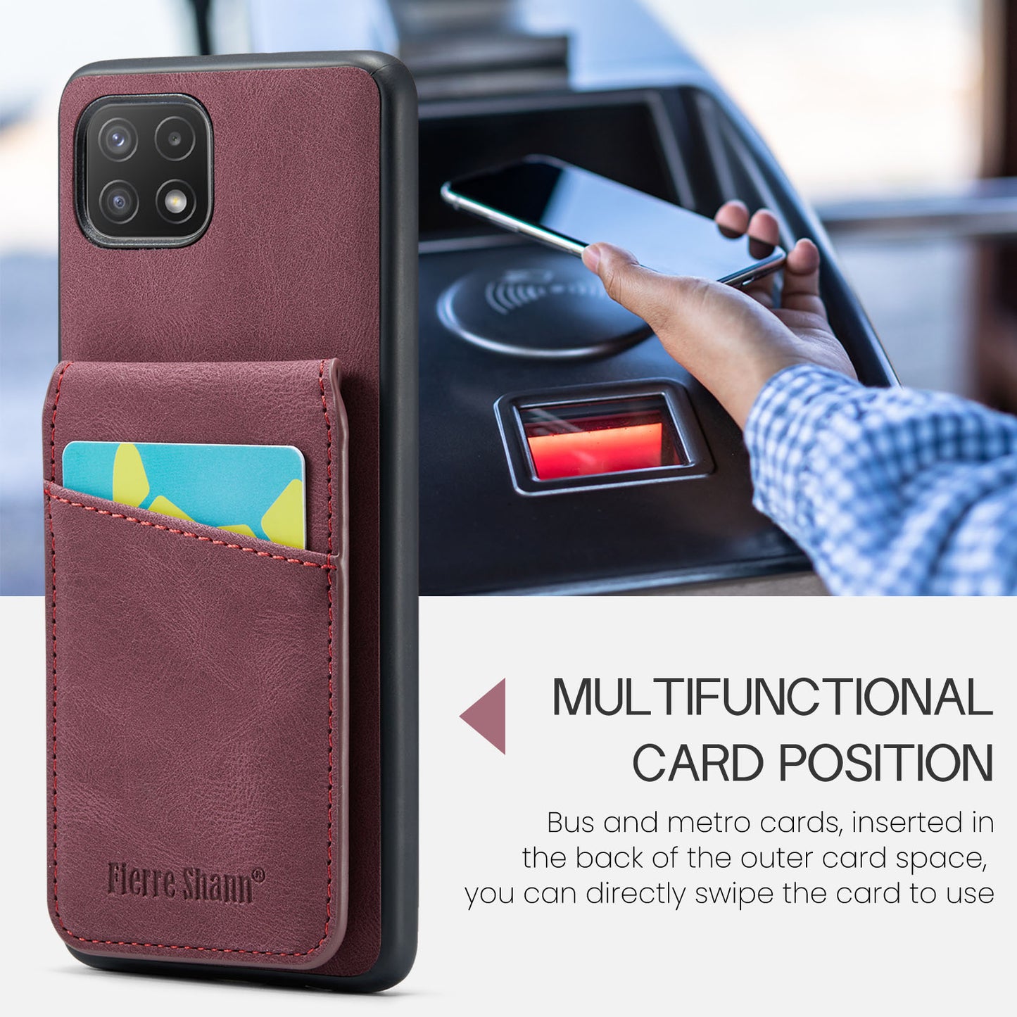 Paging Card Holder Galaxy A22 Case Flip Multifunction