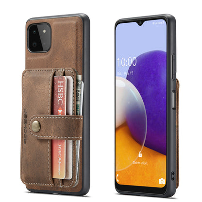 Powerful Magnetic Card Holder Galaxy A22 Case Detachable