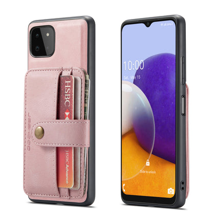 Powerful Magnetic Card Holder Galaxy A22 Case Detachable