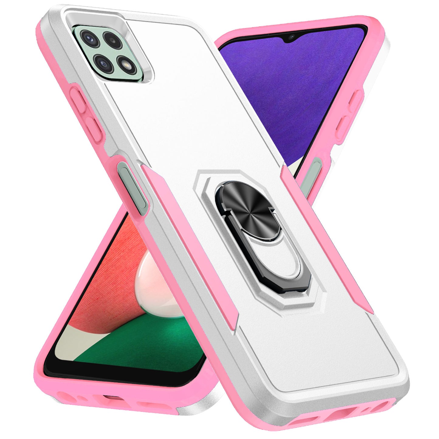 Pioneer Galaxy A22 Case Rotating Ring Stand