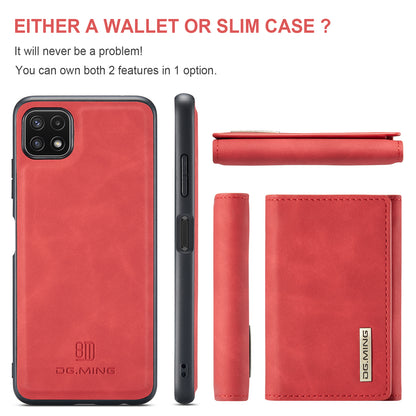 Retro Detachable Fold Wallet Galaxy A22s Case Magnetic Clip