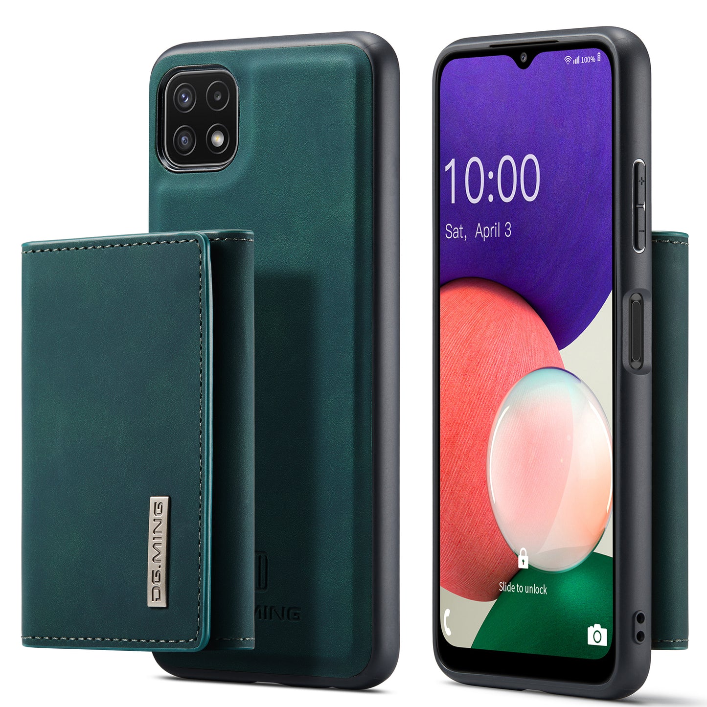 Retro Detachable Fold Wallet Galaxy A22s Case Magnetic Clip