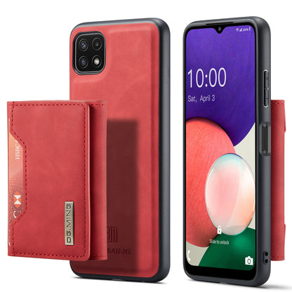 Retro Detachable Fold Card Holder Galaxy A22 Case Magnetic Clip