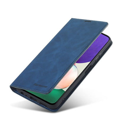 Illusion Slim Retro Leather Galaxy A22s Case Magnetic