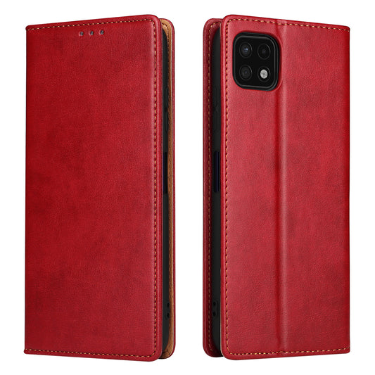 PU Leather Galaxy A22s Case Wallet Stand Texture Deluxe