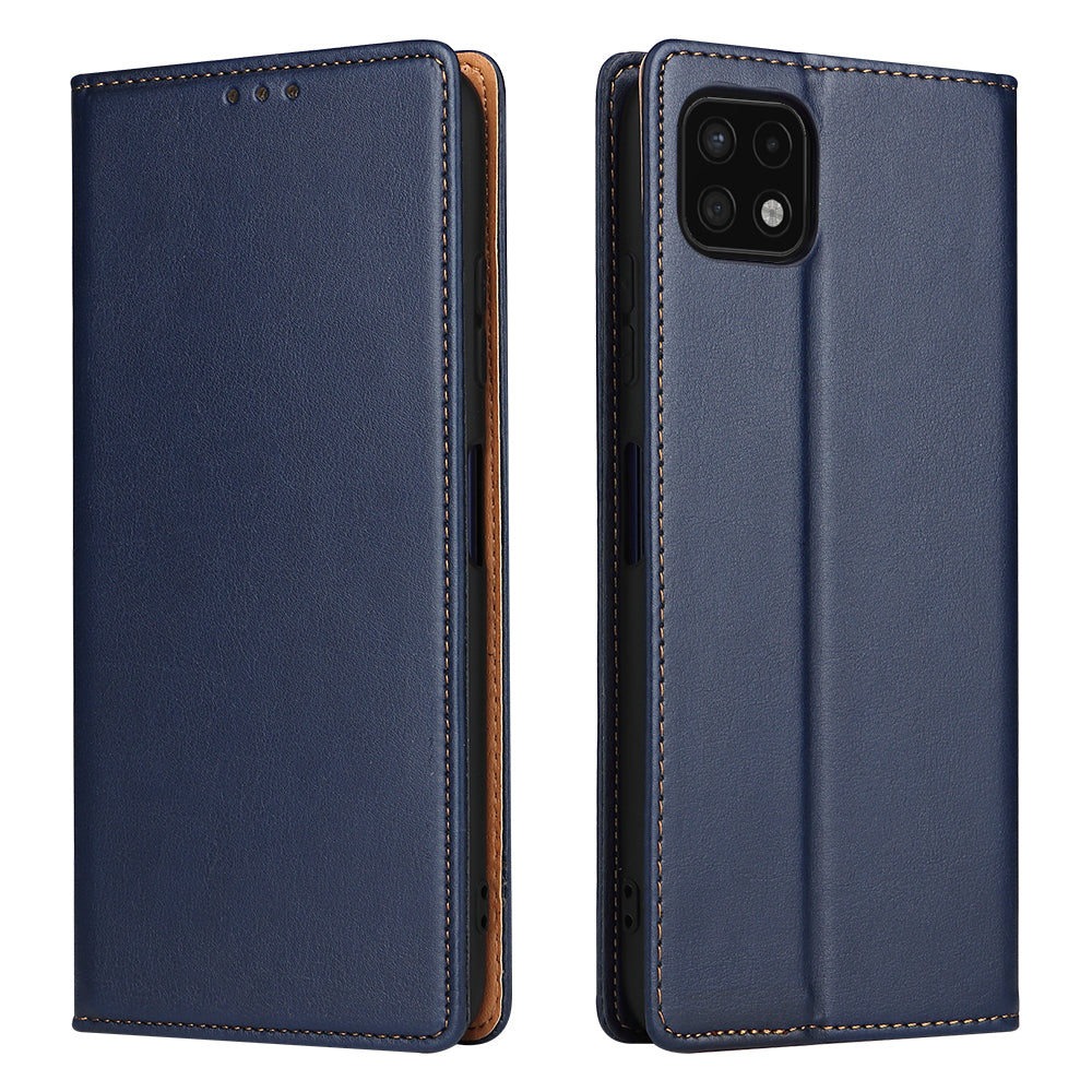 PU Leather Galaxy A22s Case Wallet Stand Texture Deluxe