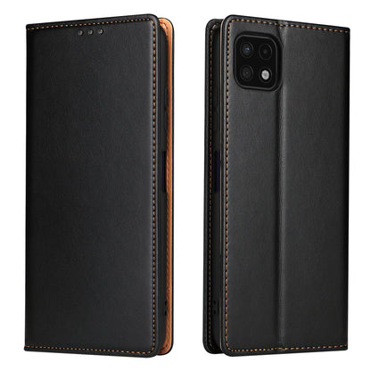 PU Leather Galaxy A22s Case Wallet Stand Texture Deluxe