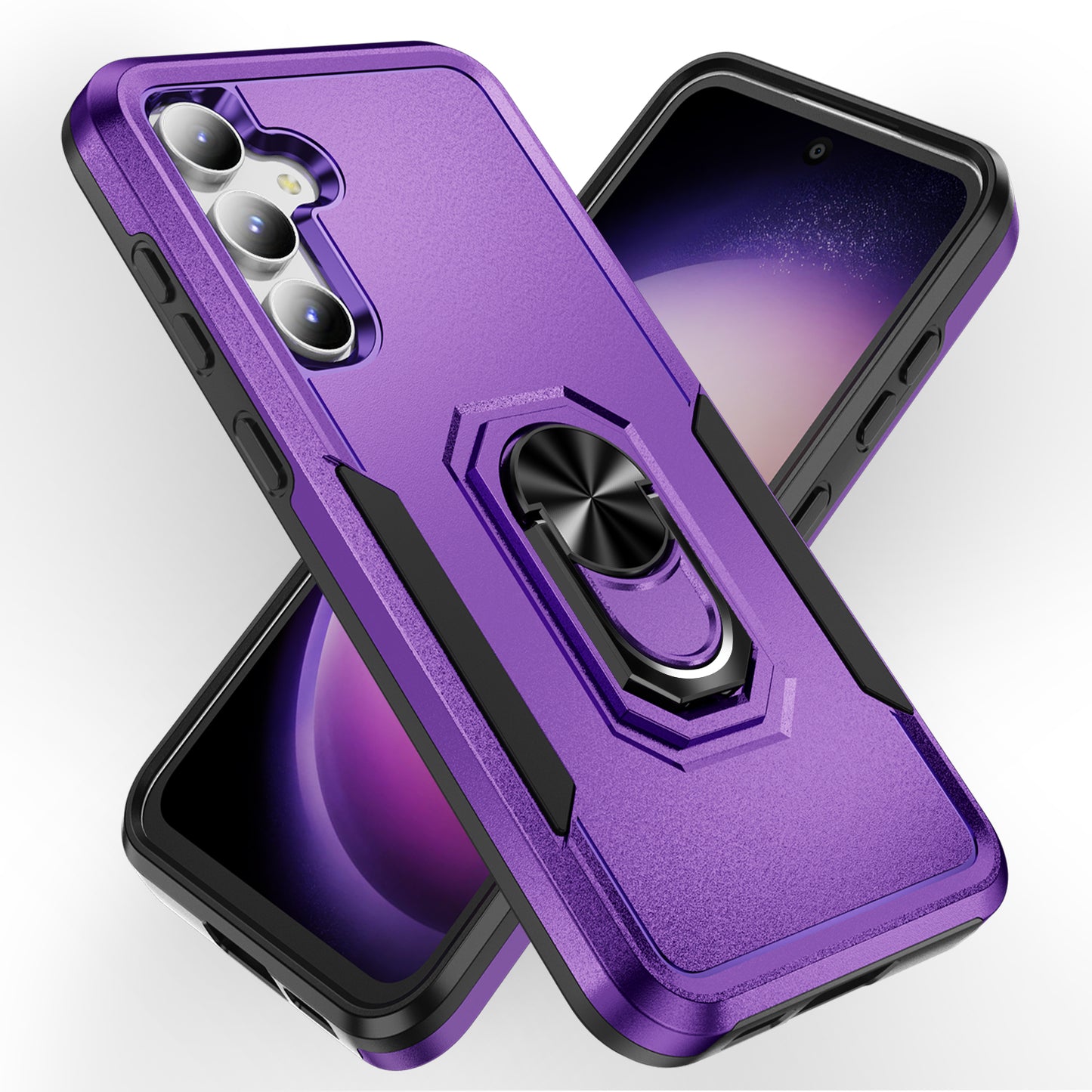 Pioneer Galaxy S23 FE Case Rotating Ring Stand