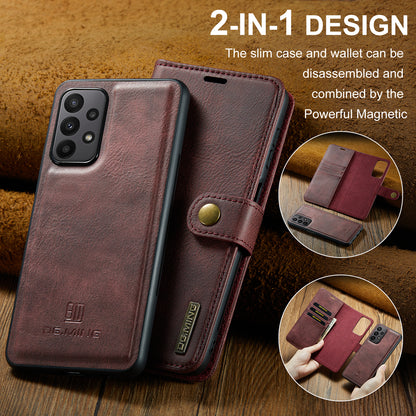 Wallet Detachable 2 In 1 Buckle Galaxy A23 Case Magnetic