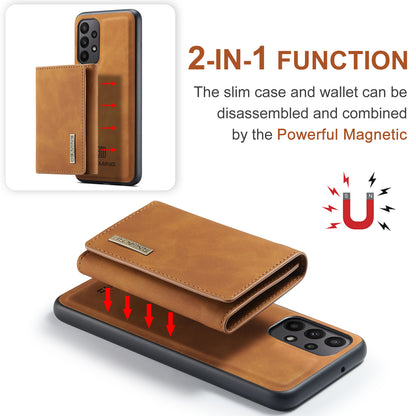 Retro Detachable Fold Wallet Galaxy A23 Case Magnetic Clip