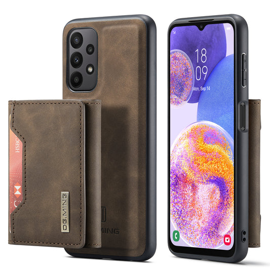 Retro Detachable Fold Card Holder Galaxy A23 Case Magnetic Clip