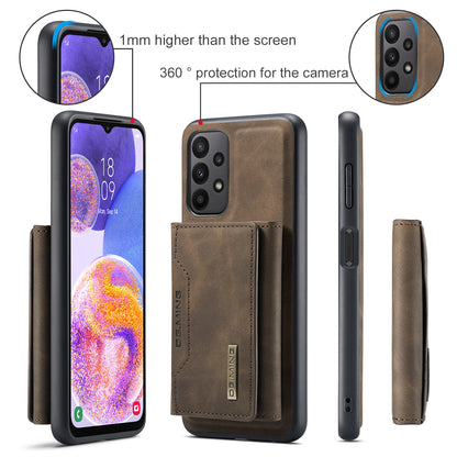 Retro Detachable Fold Card Holder Galaxy A23 Case Magnetic Clip