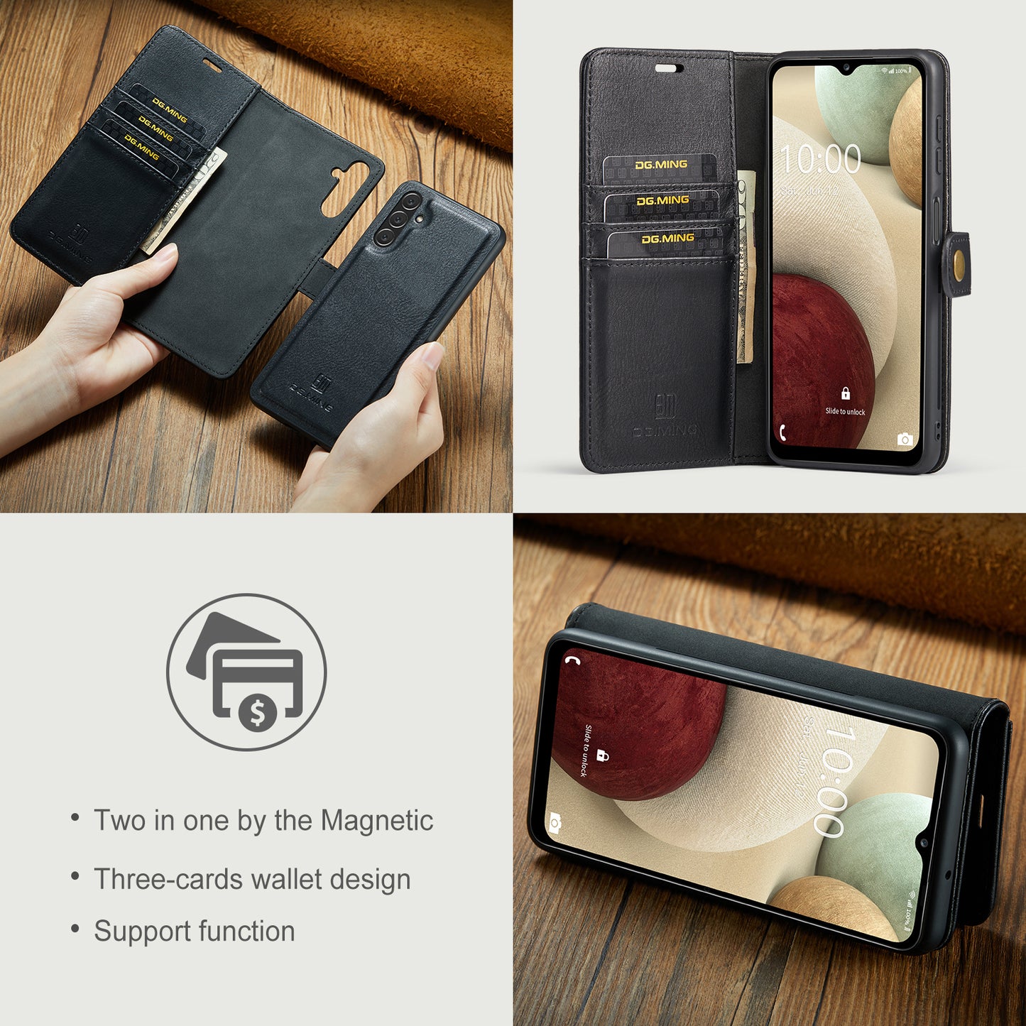 Wallet Detachable 2 In 1 Buckle Galaxy A24 Case Magnetic