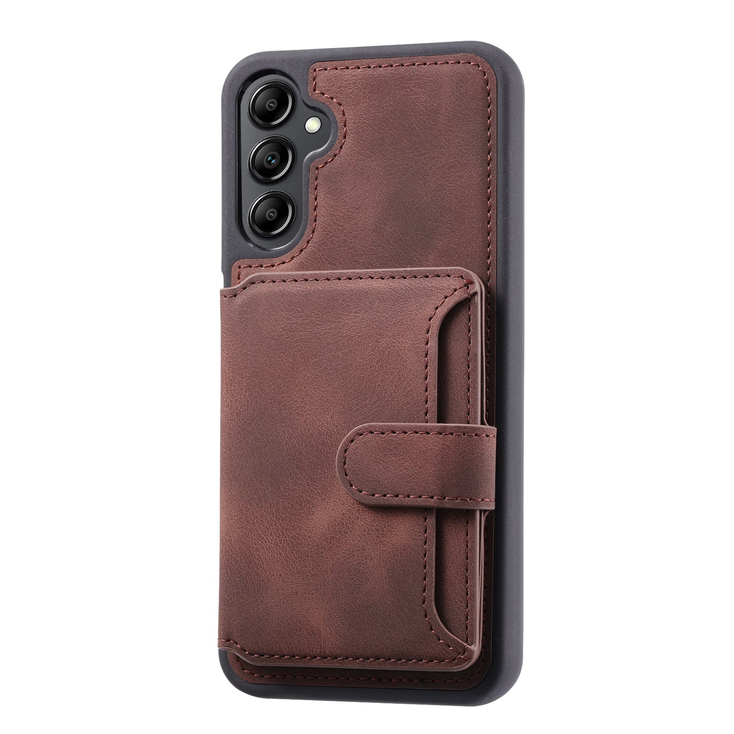 Fantasy Card Slots Buckle Galaxy A24 Case Leather Anti-theft