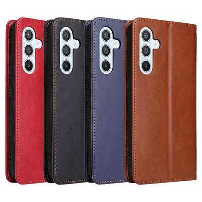 PU Leather Galaxy A24 Case Wallet Stand Texture Deluxe