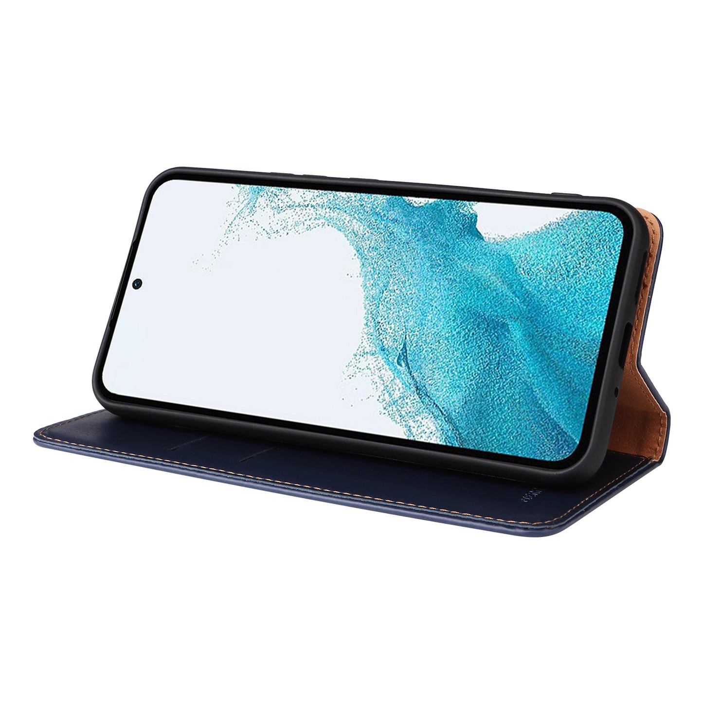 PU Leather Galaxy A24 Case Wallet Stand Texture Deluxe