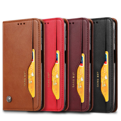 Classical Knead Leather Galaxy A50 Case with Notes Pocket