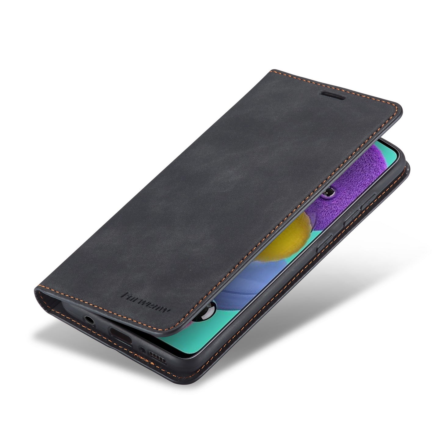 Illusion Slim Retro Leather Galaxy A41 Case Magnetic