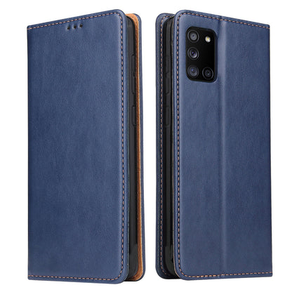 PU Leather Galaxy A31 Case Wallet Stand Texture Deluxe