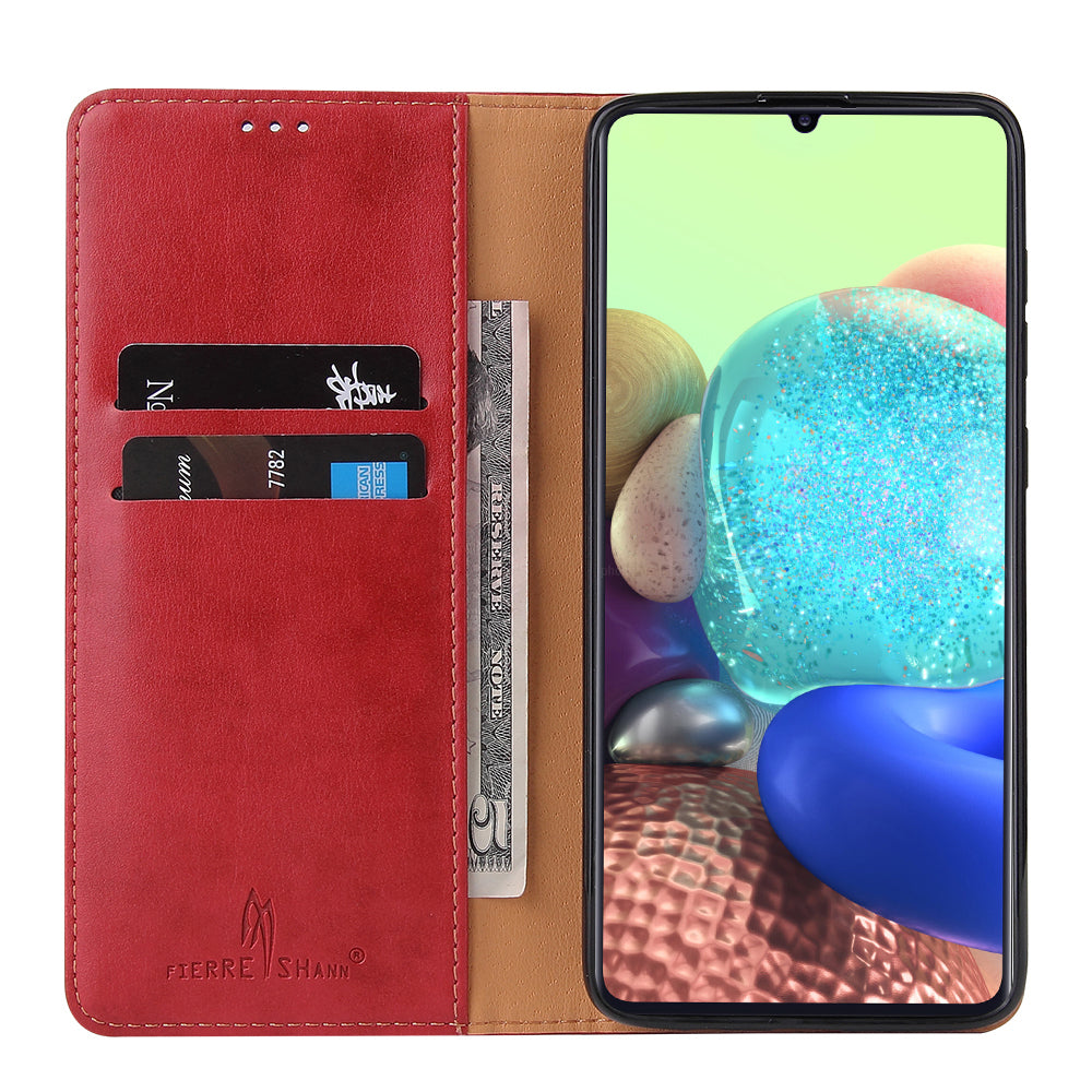 PU Leather Galaxy A31 Case Wallet Stand Texture Deluxe