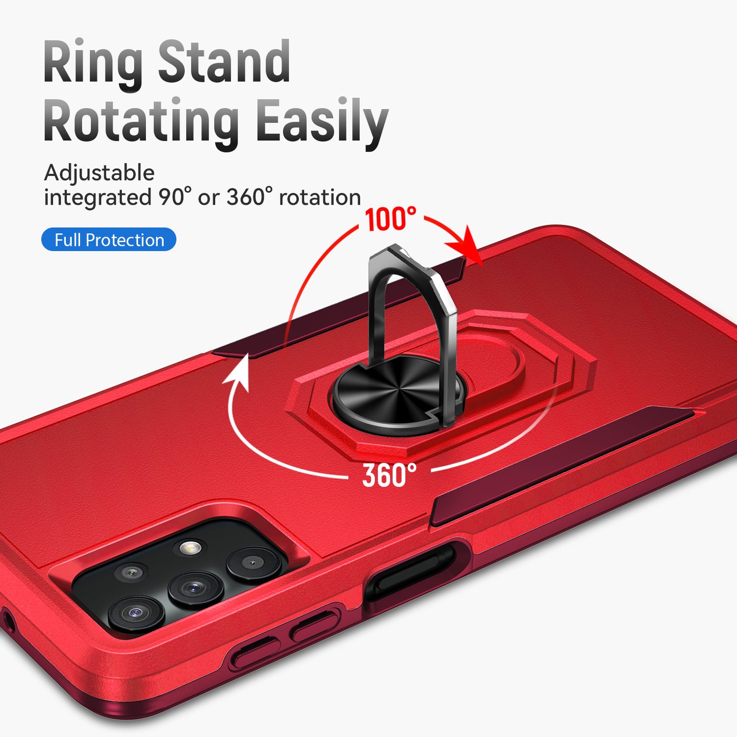 Pioneer Galaxy A32 Case Rotating Ring Stand