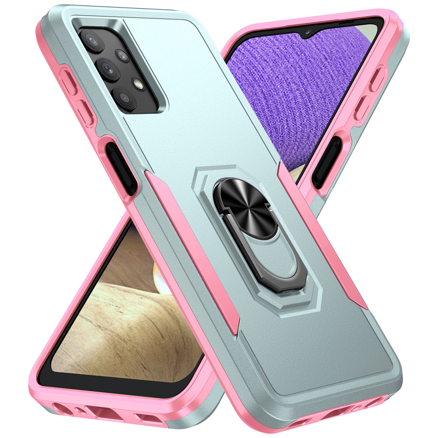 Pioneer Galaxy A32 Case Rotating Ring Stand