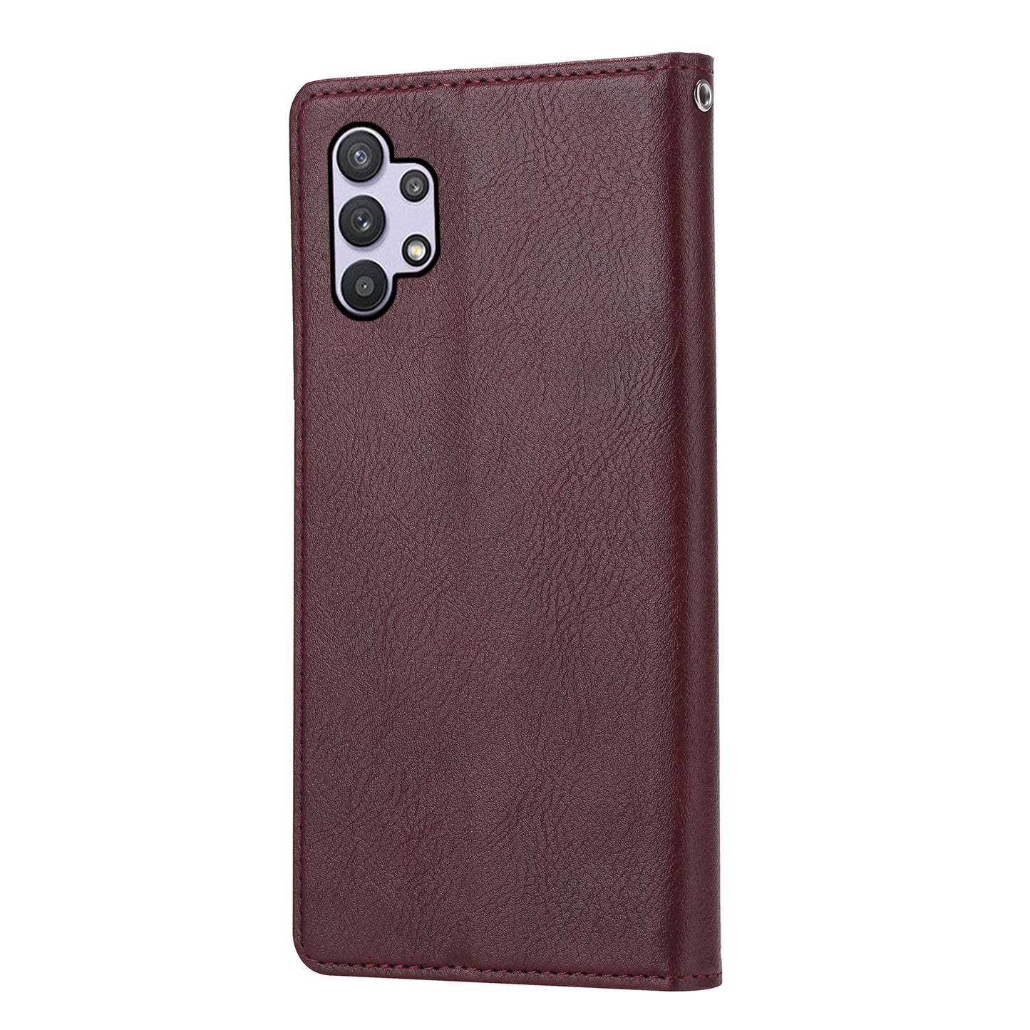 Classical Knead Leather Galaxy A32 Case with Notes Pocket