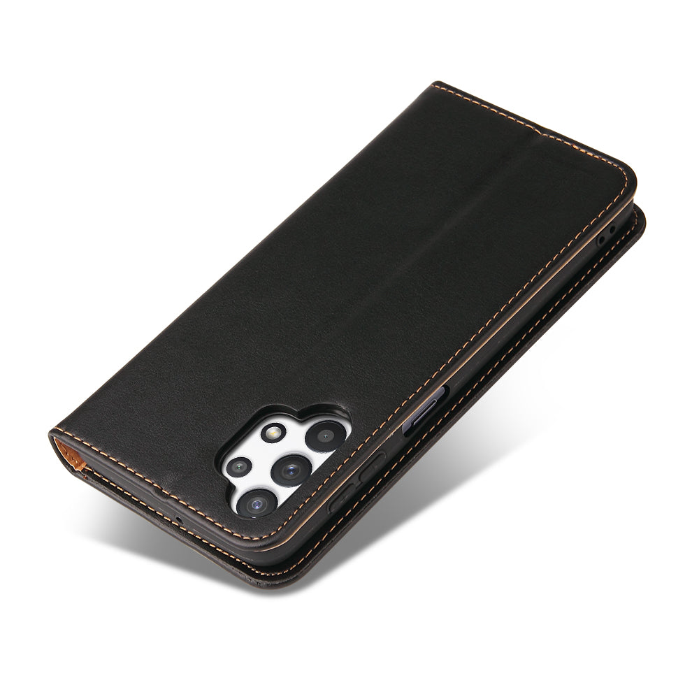 PU Leather Galaxy A32 Case Wallet Stand Texture Deluxe