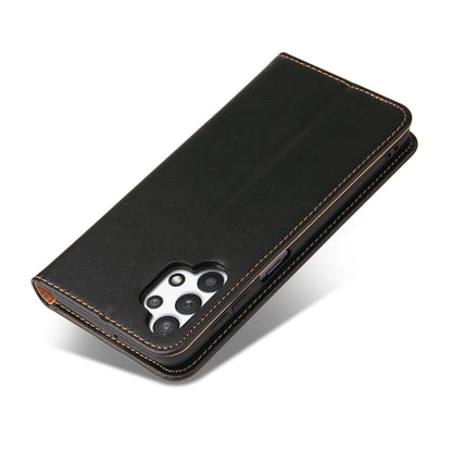 PU Leather Galaxy A32 Case Wallet Stand Texture Deluxe