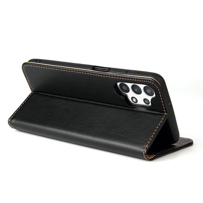 PU Leather Galaxy A32 Case Wallet Stand Texture Deluxe