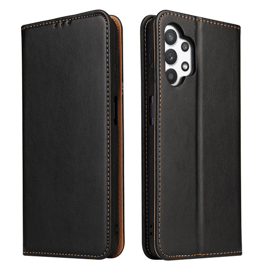 PU Leather Galaxy A32 Case Wallet Stand Texture Deluxe