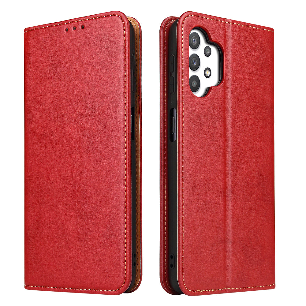 PU Leather Galaxy A32 Case Wallet Stand Texture Deluxe