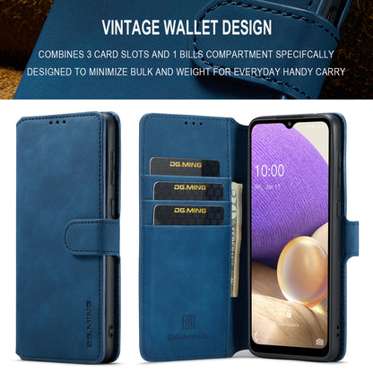 Retro Leather Edge Galaxy A33 Case with Hand Strap