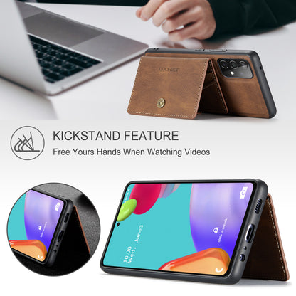 Magnetic Detachable Card Holder Galaxy A33 Case Leather Flip