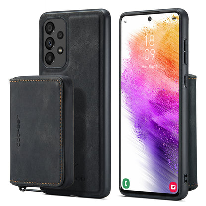 Magnetic Removable Zipper Wallet Galaxy A33 Case Leather Back