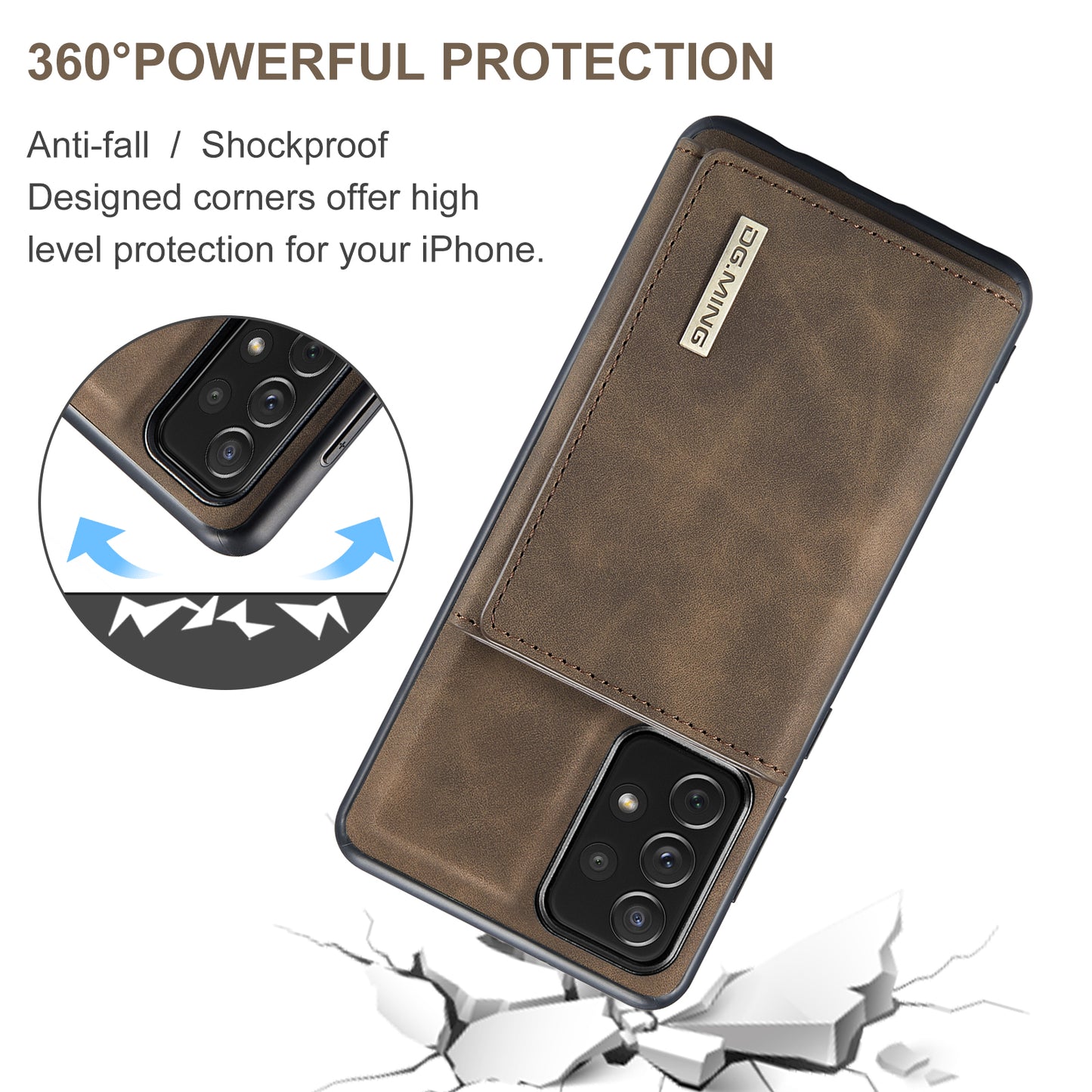 Retro Detachable Fold Wallet Galaxy A33 Case Magnetic Clip