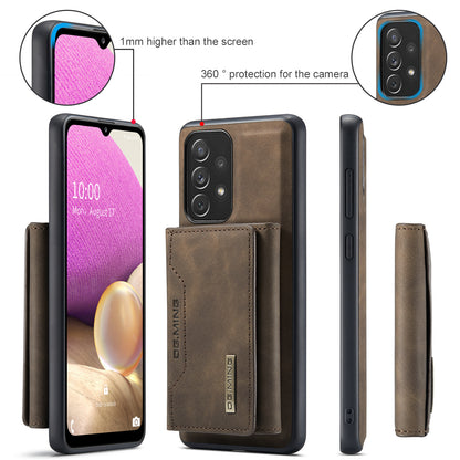 Retro Detachable Fold Card Holder Galaxy A33 Case Magnetic Clip