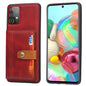 Buckle Retro Leather Galaxy A33 Case Stand Multi-card Slots