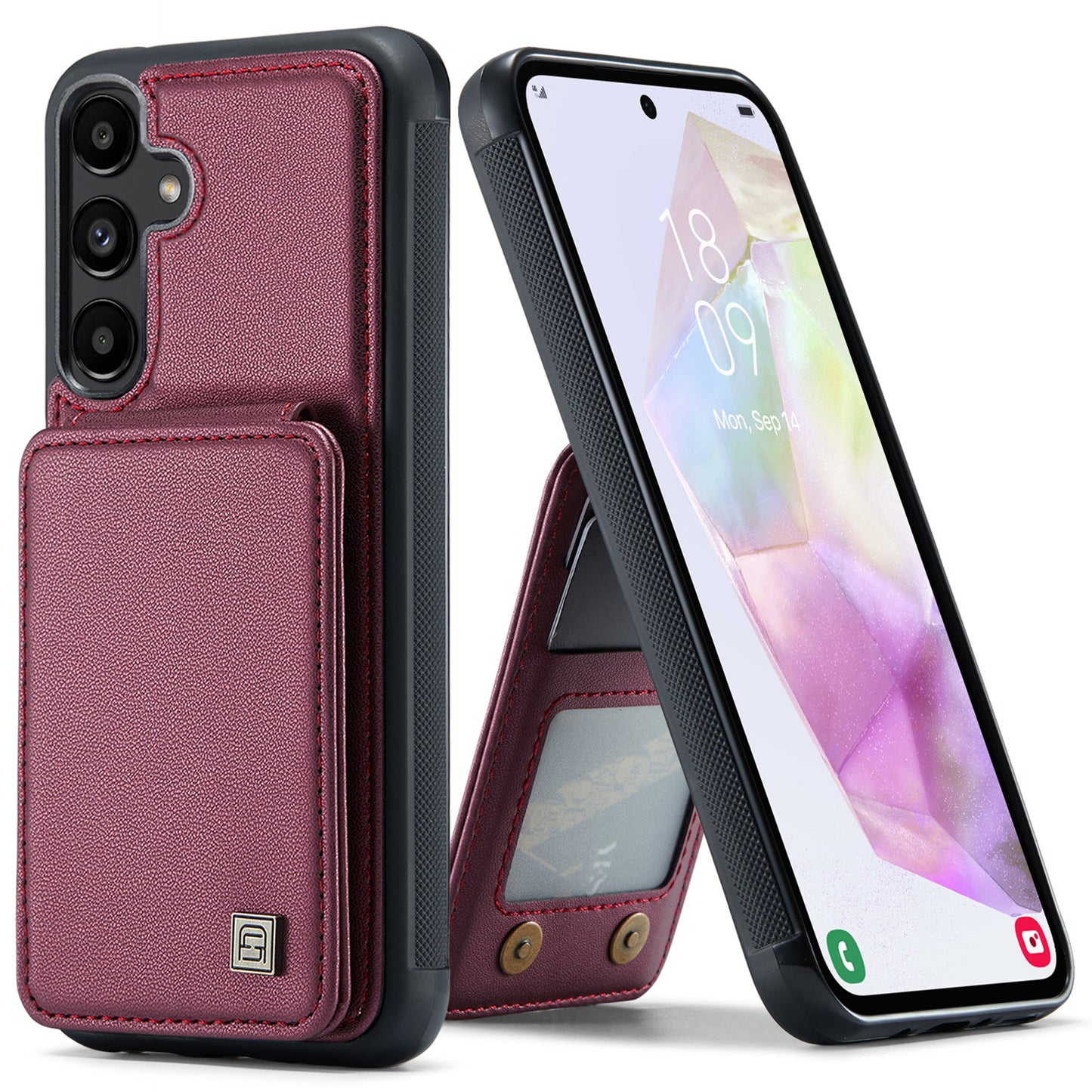 Multiple Card Slots Galaxy A35 Case Magnetic Car Mount