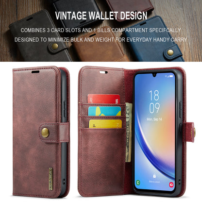 Wallet Detachable 2 In 1 Buckle Galaxy A34 Case Magnetic