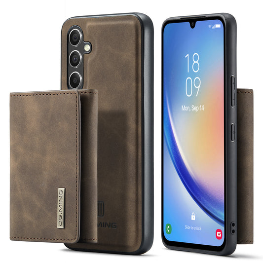 Retro Detachable Fold Wallet Galaxy A34 Case Magnetic Clip