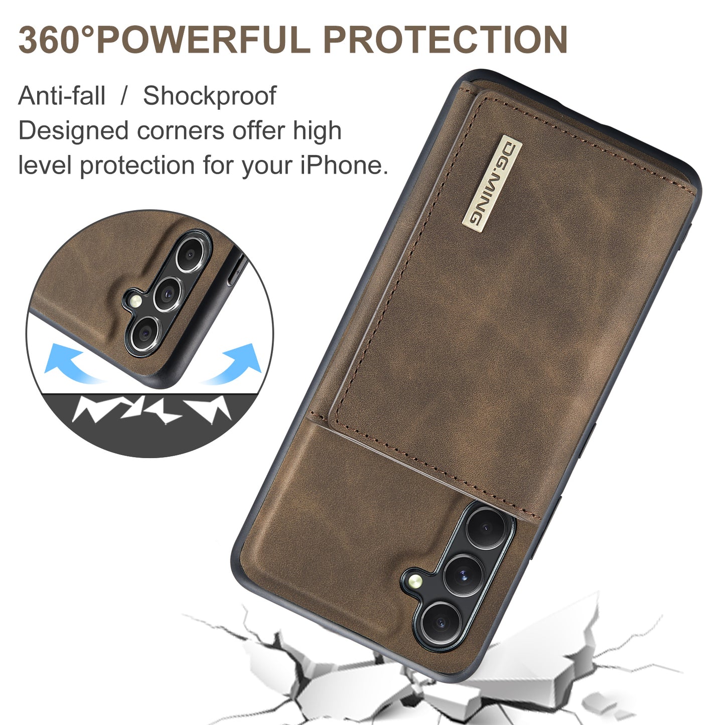 Retro Detachable Fold Wallet Galaxy A34 Case Magnetic Clip