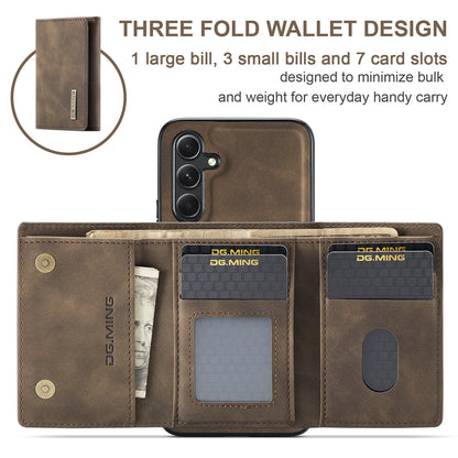 Retro Detachable Fold Wallet Galaxy A34 Case Magnetic Clip