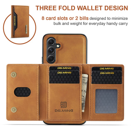 Retro Detachable Fold Card Holder Galaxy A34 Case Magnetic Clip