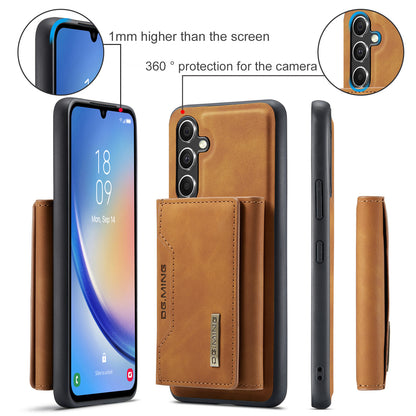 Retro Detachable Fold Card Holder Galaxy A34 Case Magnetic Clip